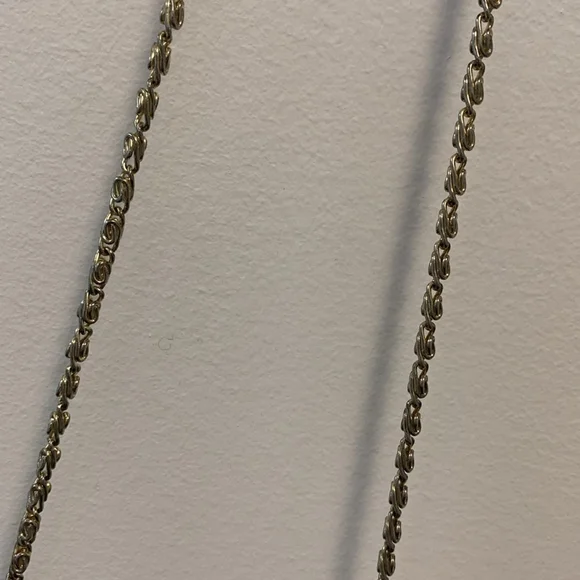 Vintage Heys Canada purse enamel metal mesh evening clutch cream gold hardware - Picture 13 of 16